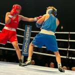 Karter Mott squared off against Stanley Dori Daniels of Razor Sharpe Boxing in Winnipeg, Manitoba. (Tyler Olson photo)